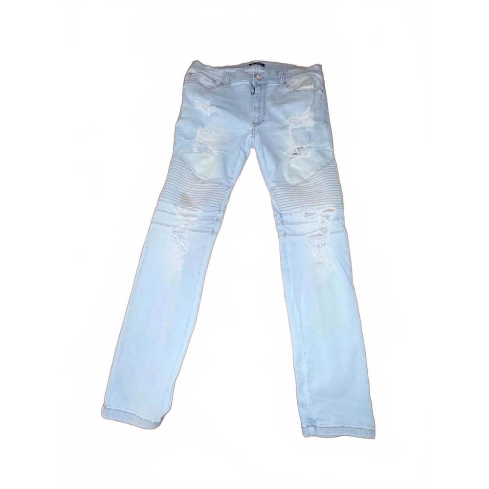 Fashion‎ Nova Men Distressed Biker Jeans Size 36